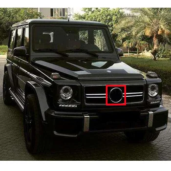

185mm Mirror Black Chrome Star Emblem Car Styling Middle Grille Logo LED Emitting Light Decoration for Mercedes Benz C E GLA GLK
