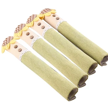 

4PCS Refrigerator Door Handle Covers Soft Fridge Microwave Dishwasher Door Cloth Protector for Home and Office Use (Sunflower)