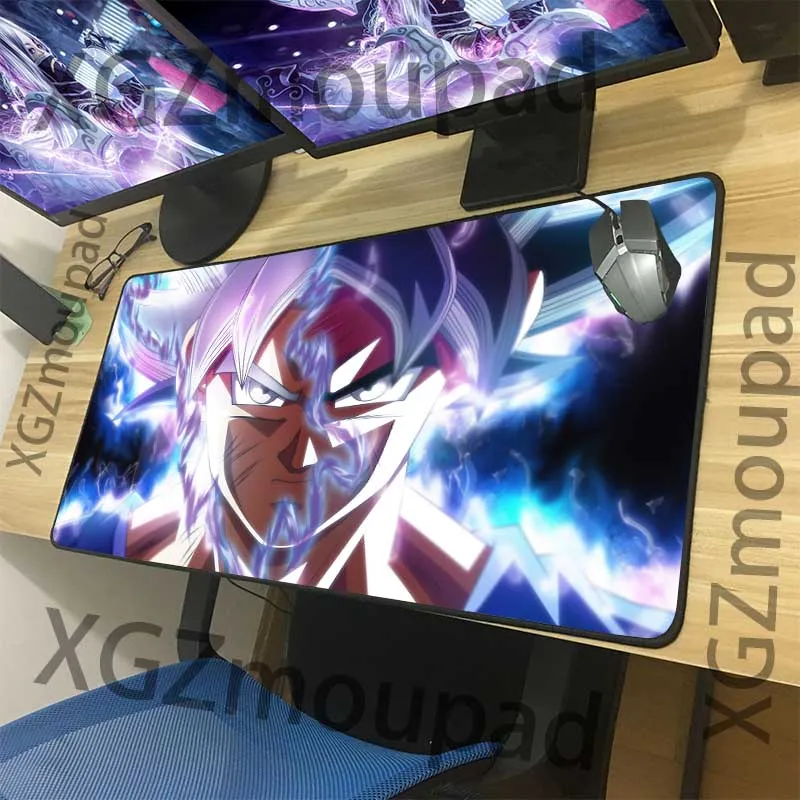 XGZ большой игровой коврик для мыши черный замок край аниме Dragon Ball офисный домашний компьютер пользовательский Настольный коврик резиновая нескользящая подставка Xxl