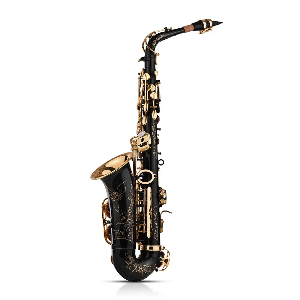 Мусдамский инструмент по дереву Eb Alto Sax латунный лакированный золотой ключ 82Z с