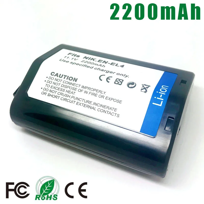 EN-EL4 ENEL4 RU EL4 EN-EL4a ENEL4a RU EL4A Батарея для Nikon D2Z D2H D2Hs D2X D2Xs D3 D3S D3X F6 Батарейная ручка MH-21