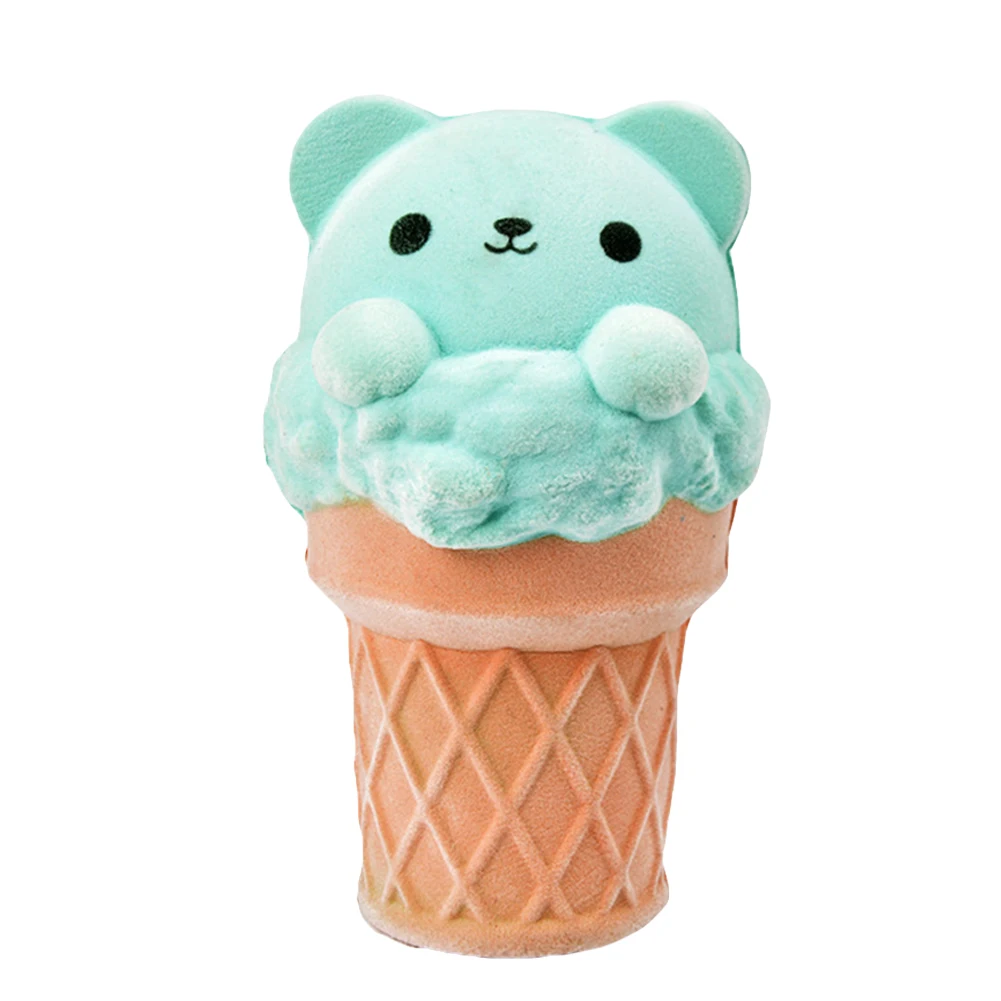 Cute Ice Cream Bear Scented Slow Rising Stress Relieve Kids Toy Decor