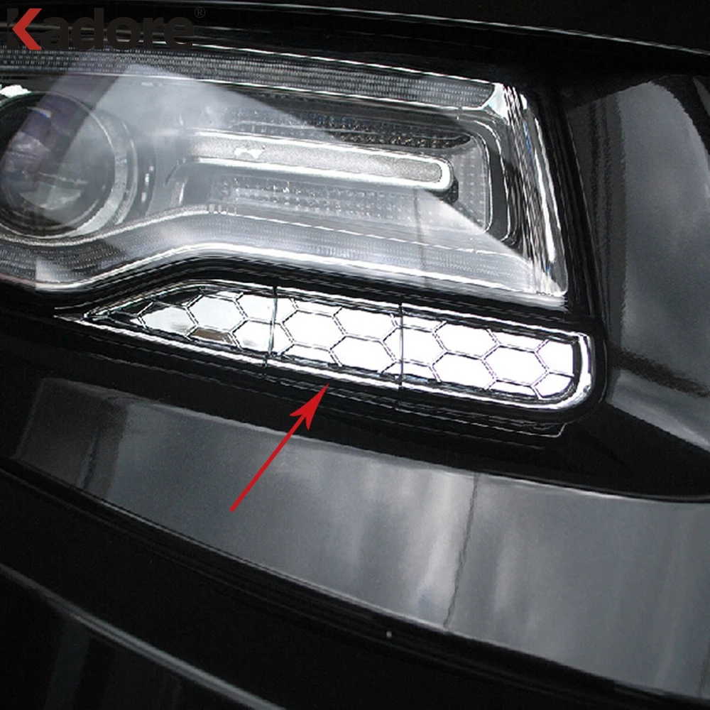 Для Jeep Grand Cherokee 2014 2015 2016 ABS хромированный автомобильный передний головной свет