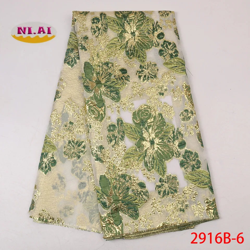 

NIAI African Lace Fabric Jacquard French Lace Fabric Nigerian Lace Fabrics 2019 High Quality Lace Material For Dress XY2916B-6