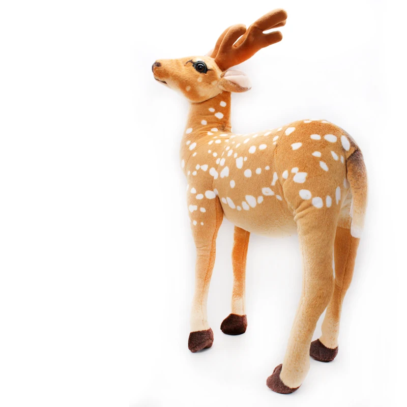 New Big Size 60cm Real Life Sika Deer Plush Toys Artificial animal plush Animal Doll Home Decor Kids Toys Juguetes Brinquedos