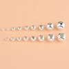 50PCS 925 sterling silver round beads spacer beads jewelry Findings Accessories silver bead for bracelet&necklace jewelry making ► Photo 1/3