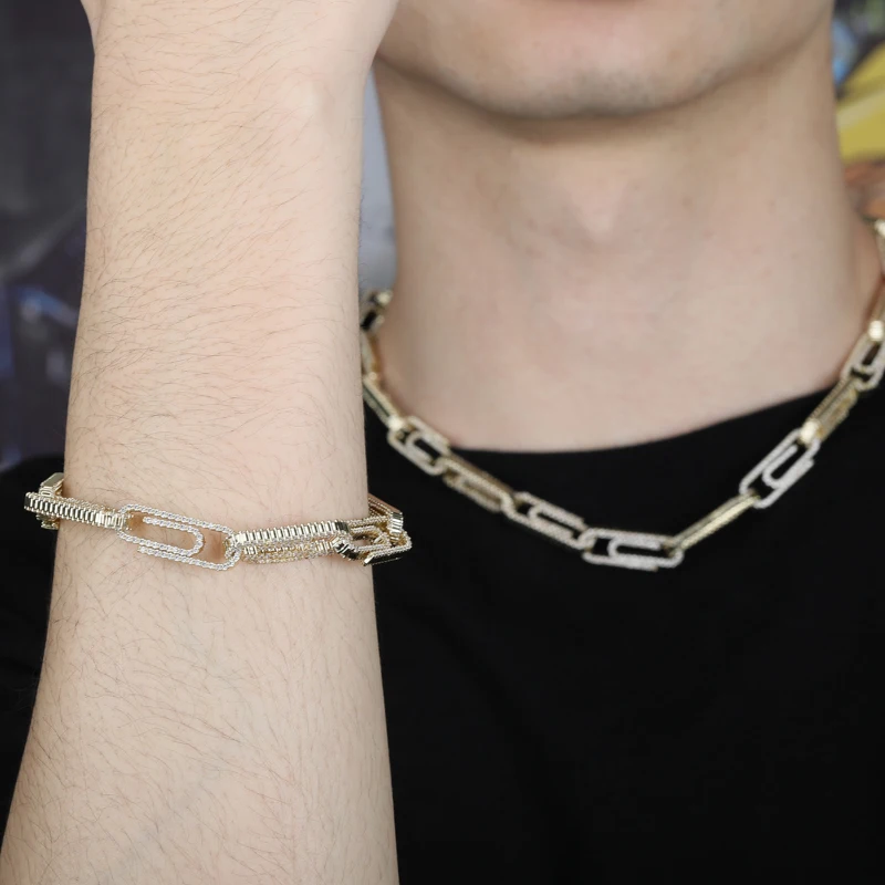 Topgrillz 10mm Paper Clip Iced Out 
