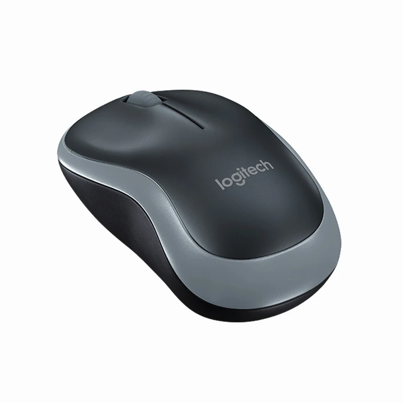 Беспроводная мышь logitech M185 с 1000 dpi 2,4 GHz офисная мышь для ПК/ноутбука Windows мышь для Mac USB Nano приемник беспроводная мышь - Цвет: M185 Black