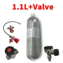 AC3011 Acecare 1.1L Пейнтбол Танк PCP углеродного волокна цилиндр для охоты Airforce Condor/Воздушный сжатый пистолет/страйкбол с клапаном