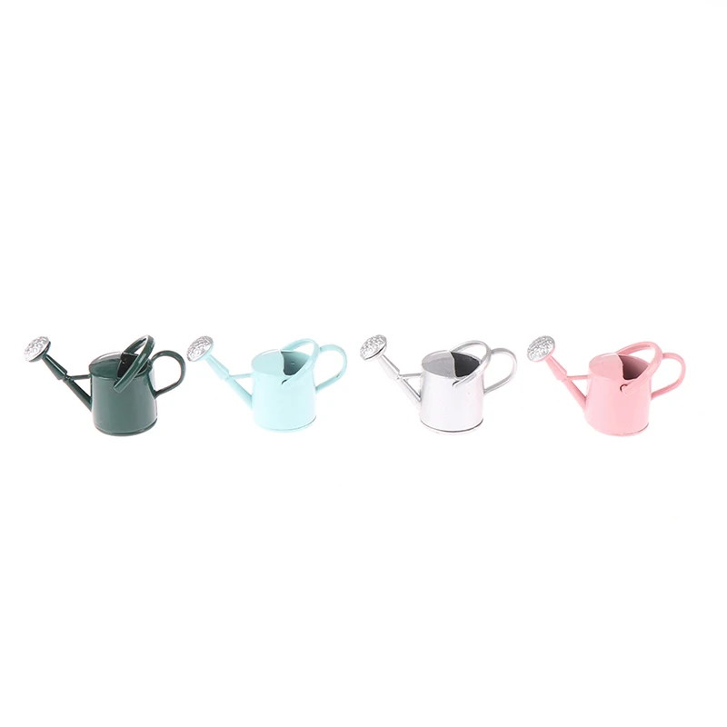 1Pcs 1/12 Dollhouse Miniature Furniture Metal Watering Can Garden Decoration Miniature Furniture 5