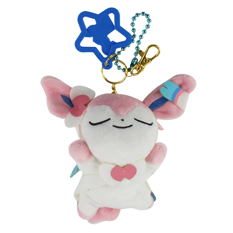 17 см Sylveon Eevee Espeon Umbreon мягкая плюшевая игрушка брелок мультфильм маленький мини-кулон мягкие куклы сумка украшения - Цвет: I