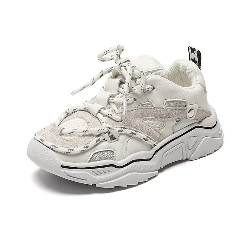 Children's Shoes New Toddler Boys Girls Sport Shoes Reflective Shoelace Breathable Outdoor Tennis Fashion Kids Sneakers
