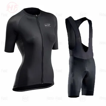 

Fashion Lady Cycling Clothing 2020 Summer Short Sleeve Jersey Set Women MTB Cycling set nw Vintage Breathable Road Bike Clothes