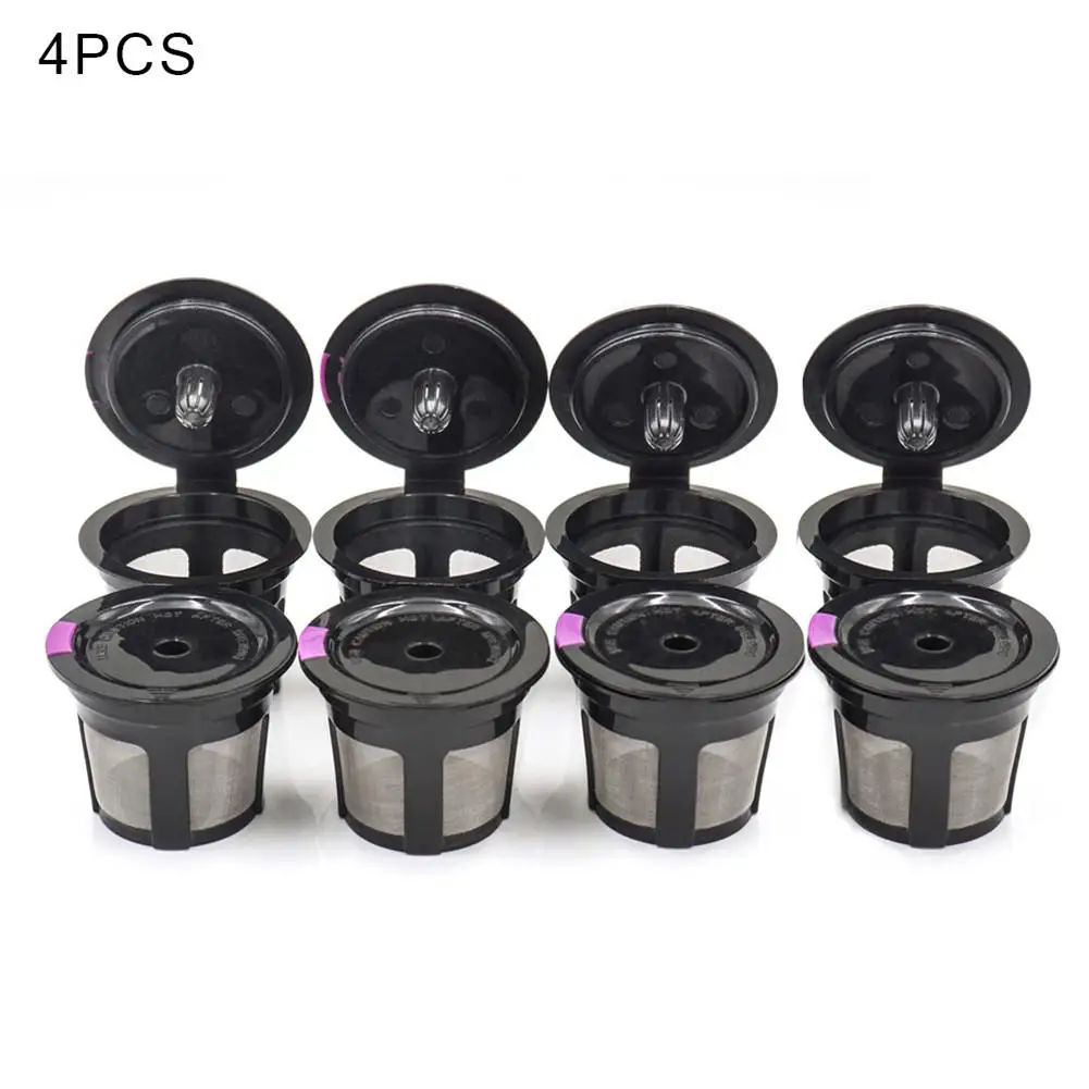 Кофе K-Cup Pod Фильтры совместимые с Keurig 1,0& 2,0 K чашка кофе многоразовые кофейные фильтры для многократного использования корзины Капсульная чашка 4P - Цвет: 4PCS A