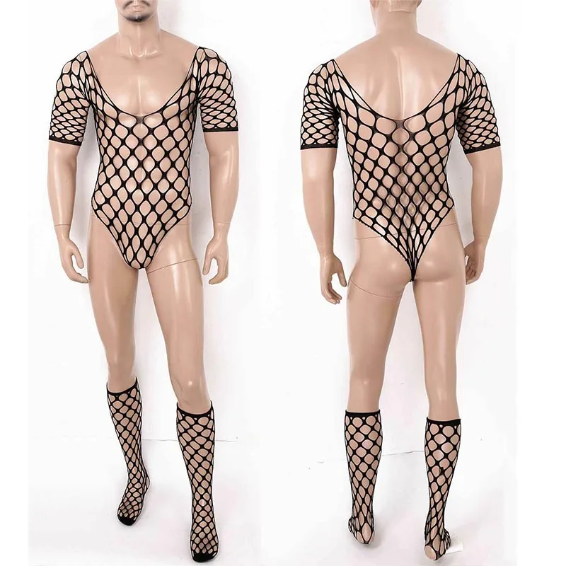 Sissy Men Women Jumbo Net BodyStocking 