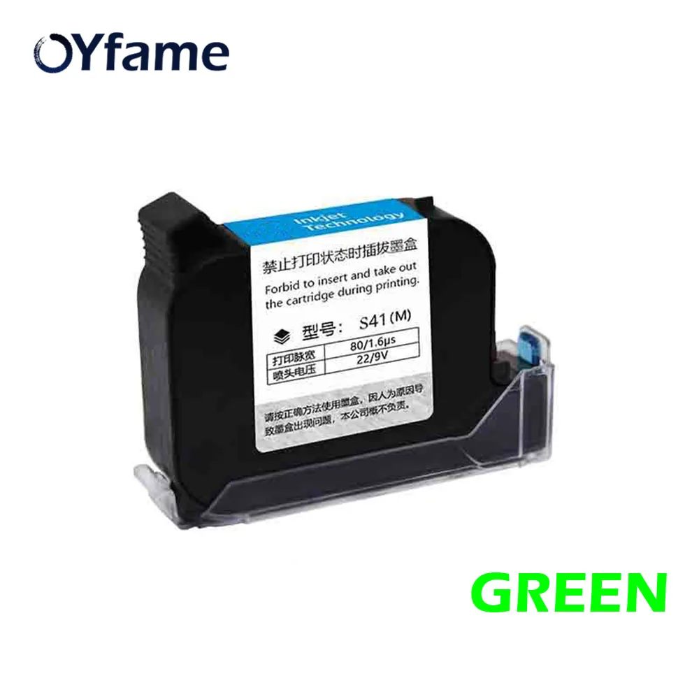 OYfame эко чернильный картридж для ручного принтера портативный принтер для этикеток чернильный картридж - Цвет: Green