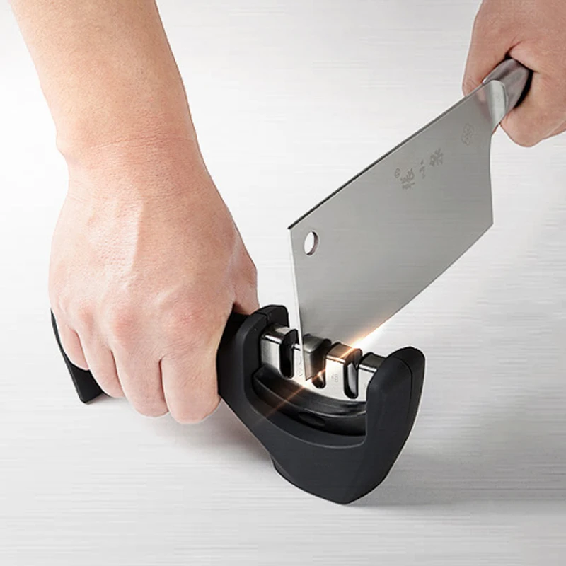 

Knife Sharpener 3 Stages Professional Kitchen Sharpening Stone Grinder knives Whetstone Tungsten Diamond Ceramic Sharpener Tool
