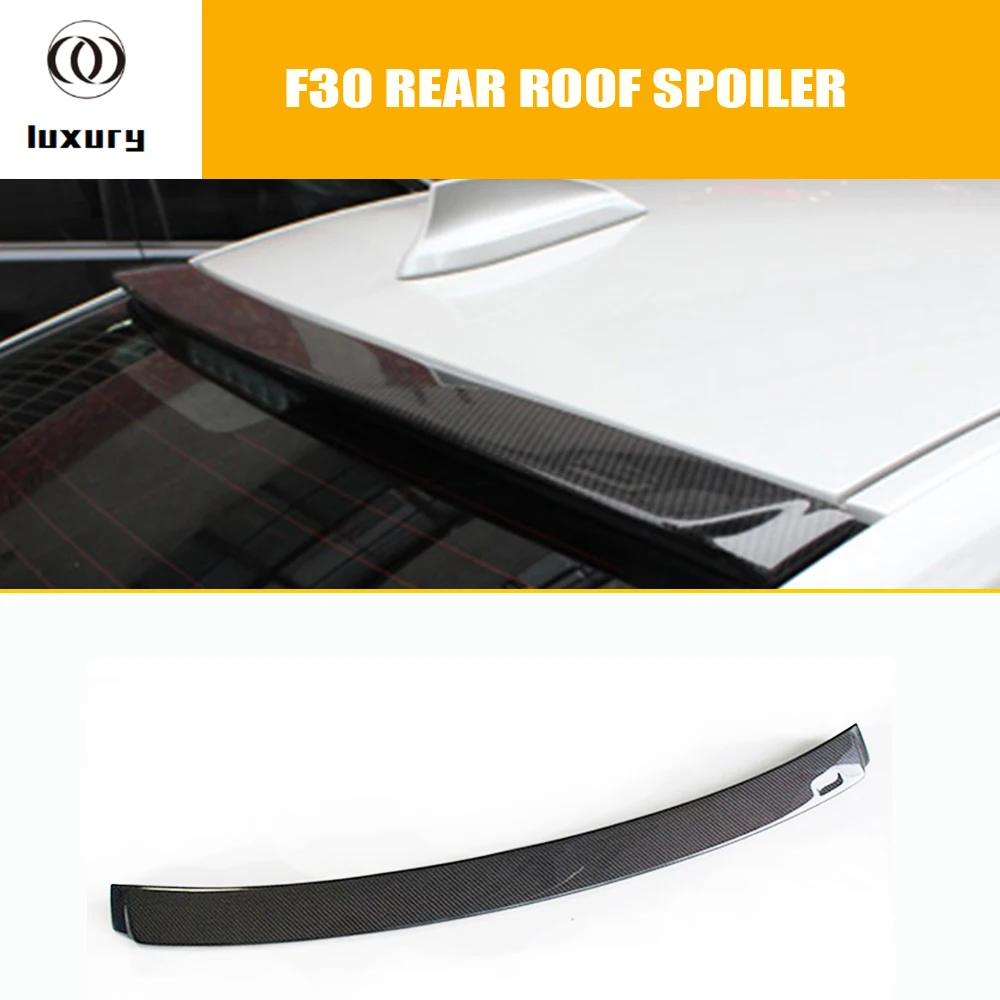 Ac Style Carbon Fiber Rear Roof Window Wing Spoiler For Bmw F30 320 328
