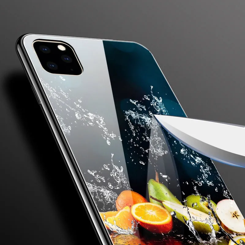 Для iPhone 11 Pro Max, чехол из закаленного стекла, планета космос, чехол из стекла для iPhone 11 11Pro Pro, максимальный чехол, оболочка