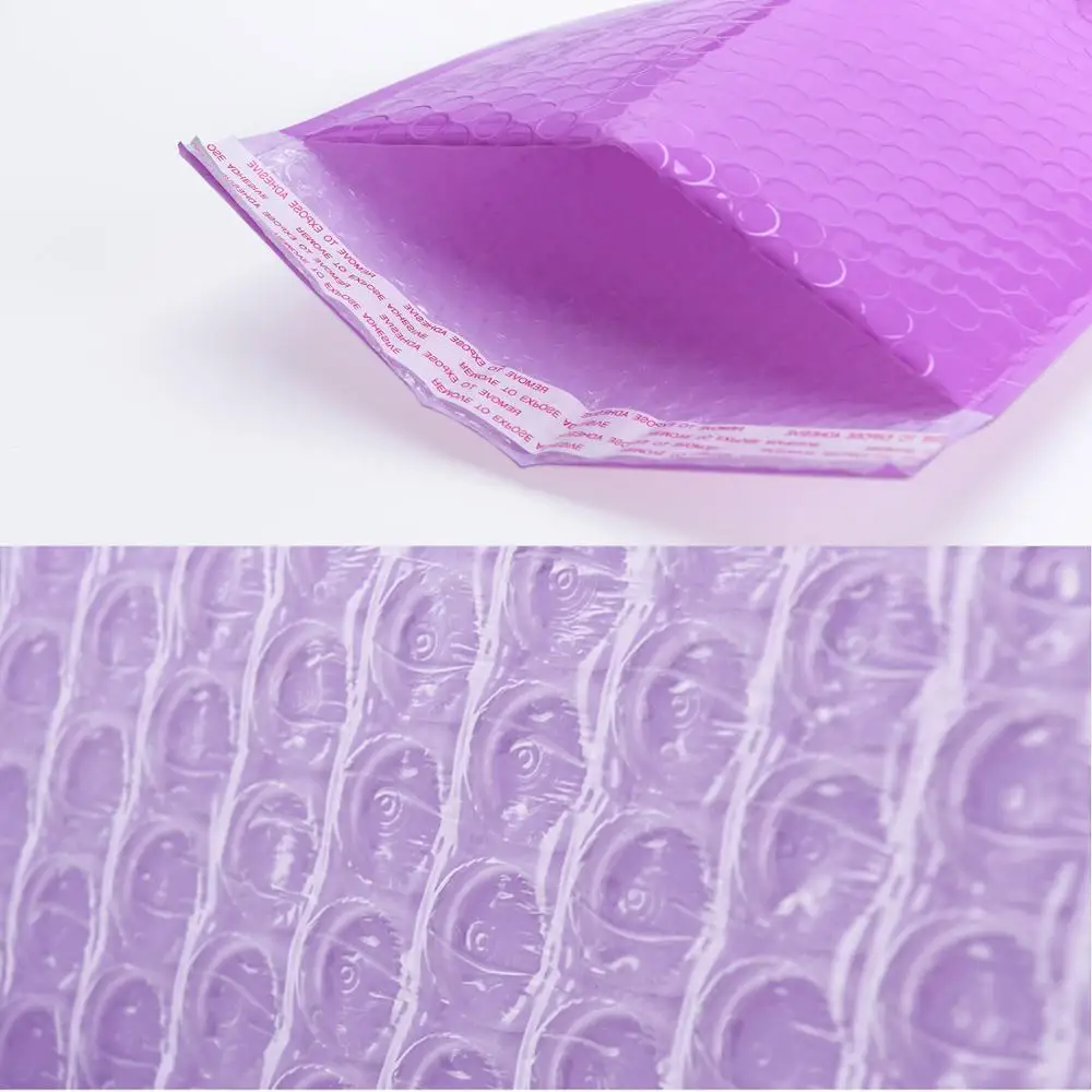 TONESPAC 190*260 мм 10 шт почтовые конверты с пузырчатой пленкой внутри перевозка в толстой обёртке конверт самозапечатывающийся обертывание водонепроницаемый почтовый пакет сумки Фиолетовый