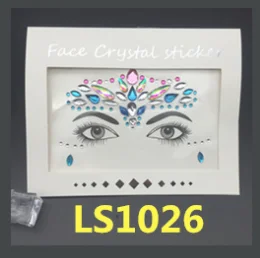 Temporary Rhinestone Glitter Tattoo Stickers Face Jewels Gems Festival Party Makeup Body Jewels Flash Fake Temporary Tattoos - Цвет: Красный