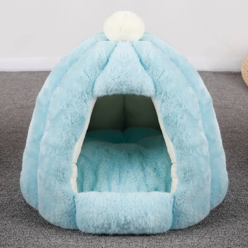 

Small Pet Dog House Kennel Bed Mat Cat Blanket Pets Tent pp cottonWinter Pet Beds Mattress Flannel Fabric Warm