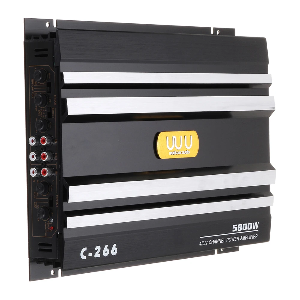 DC 12V 5800W 4 канальный автомобильный усилитель стерео аудио супер басовый сабвуфер усилитель аудио Мощность усилитель сабвуфер Мощность Плата усилителя