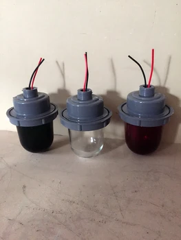 

2pcs/lot Marine Lamps Navigation Signal Light Masthead Light CXH5-2A Red Green Transparent Plastic Screw