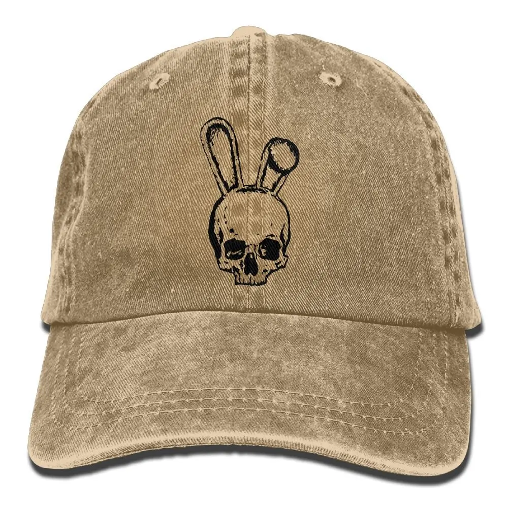 Череп» и кроличьими ушками, пальто череп пирата 1 унисекс Бейсбол Кепки хлопкового денима Регулируемый шляпа от солнца для Для мужчин Для женщин