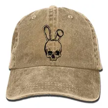 Череп» и кроличьими ушками, пальто череп пирата 1 унисекс Бейсбол Кепки хлопкового денима Регулируемый шляпа от солнца для Для мужчин Для женщин