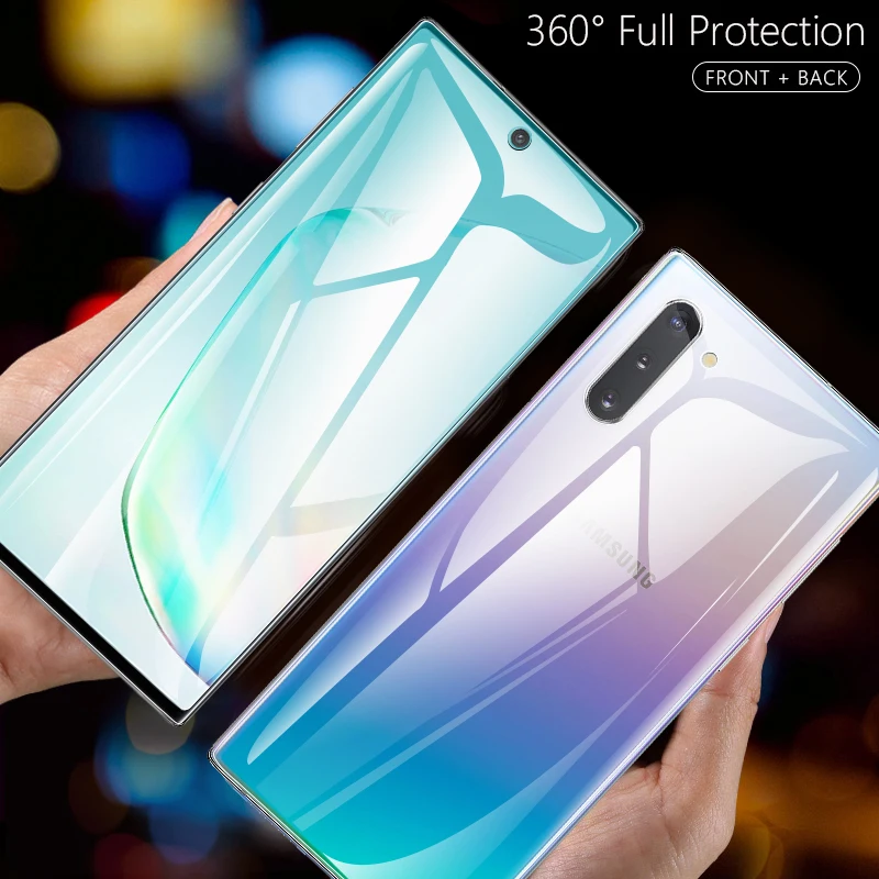 Гидрогелевая пленка для Samsung Galaxy S20/S10/S9/S8 Plus защитная Note 8/9/10 мягкая стеклянная 100D