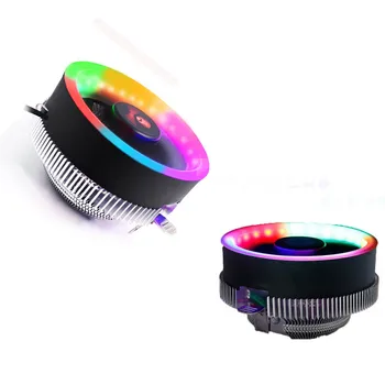 

Heatsink CPU Cooler PC CPU Cooler Fan Heatsink LED Aperture CPU Cooling Fan Quiet Radiator For Intel 775/1155/1150/1151 AM3 AM3+
