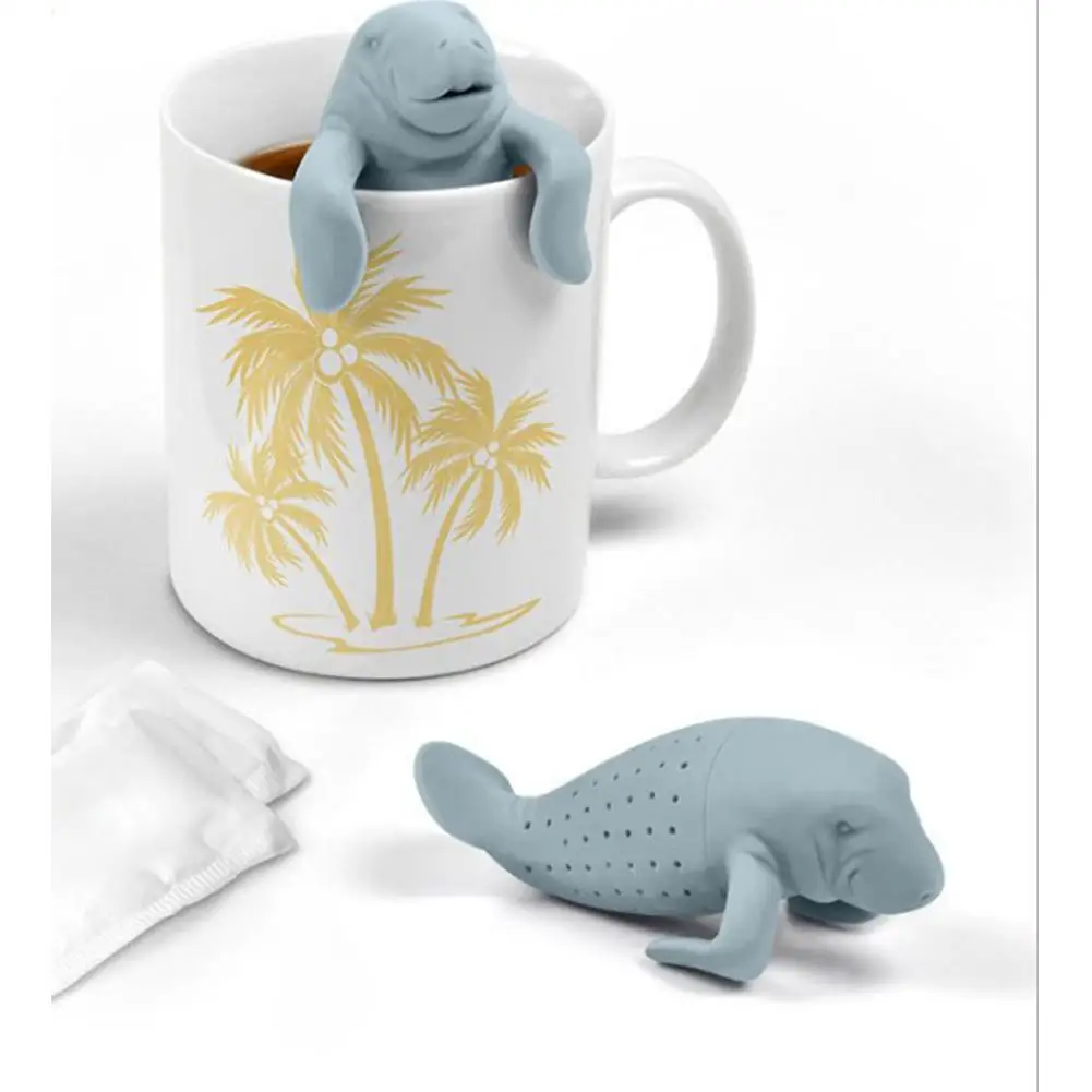 

TPFOCUS 1 PCS Kitchen Supplies Tea Strainer Non-toxic Manatee Shape Lift Tea Strainers Diffuser for Herb Loose Tea Decoration