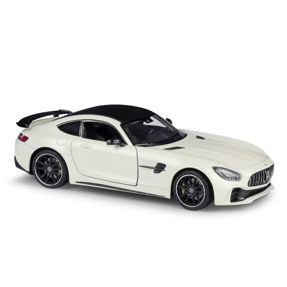 WELLY 1:24 Mercedes-Benz AMG GT R спортивный автомобиль моделирование сплав модель автомобиля ремесла украшение Коллекция игрушек инструменты подарок - Цвет: white