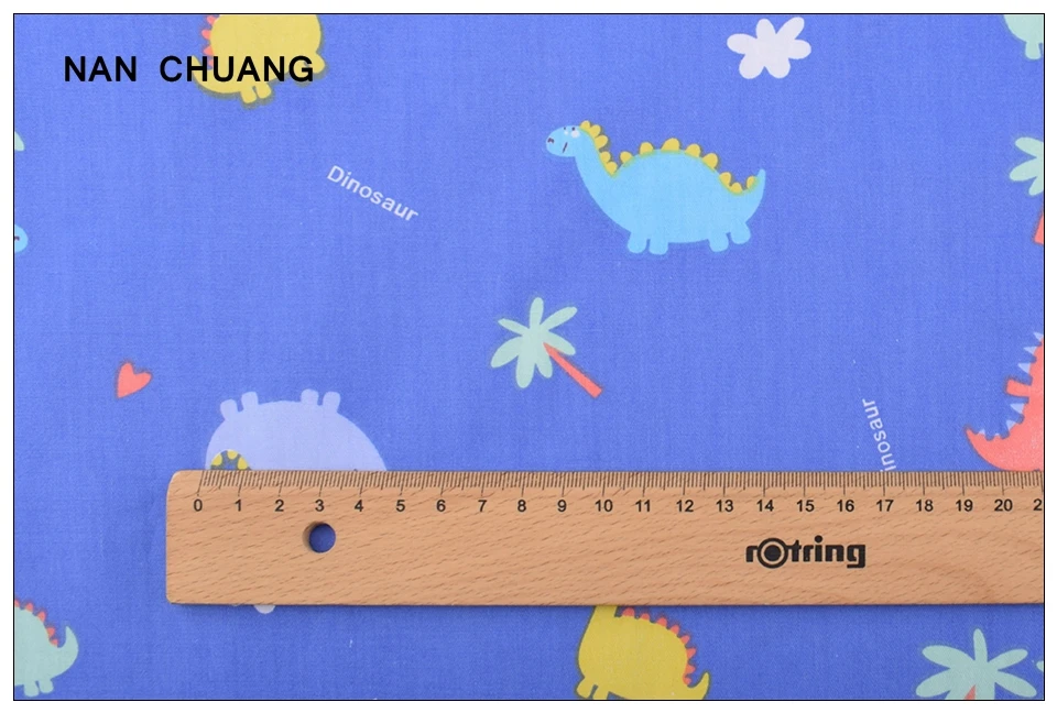 Nanchuang 6 шт./лот, мультяшная саржевая хлопковая ткань, сделай сам, швейная стеганая одежда для детей и детей, толстая ткань для пэчворка, материал 20 см x 25 см