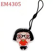 125 кГц ID RFID перезаписываемая карта записываемый брелок маркер тег EM4305 EM4205 водонепроницаемый мультфильм брелок карта контроля доступа 1 шт