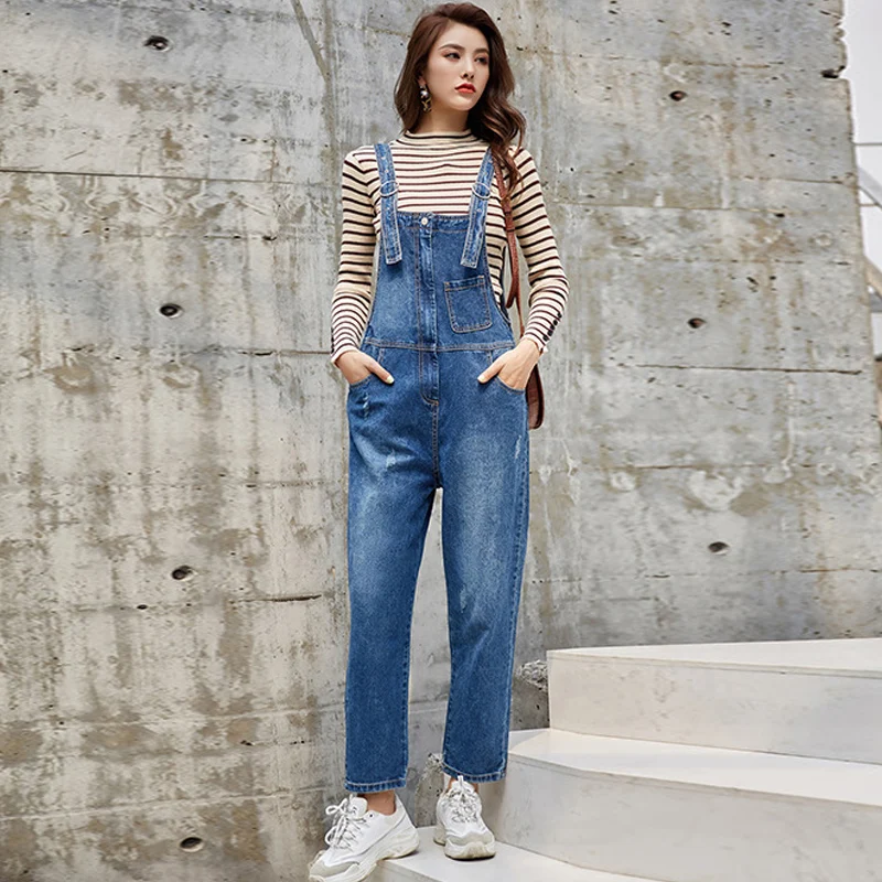 spaghetti strap denim overalls