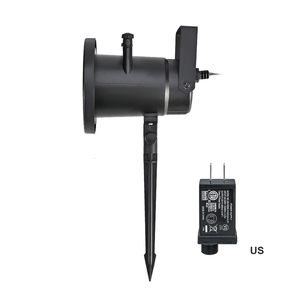 5W-US plug 3/5 Вт Светодиодный прожектор 12 узор Рождество Снежинка проектор лампа водонепроницаемый Крытый Открытый пятно LightsHalloween вечерние прожекторы - Испускаемый цвет: 5W-US plug