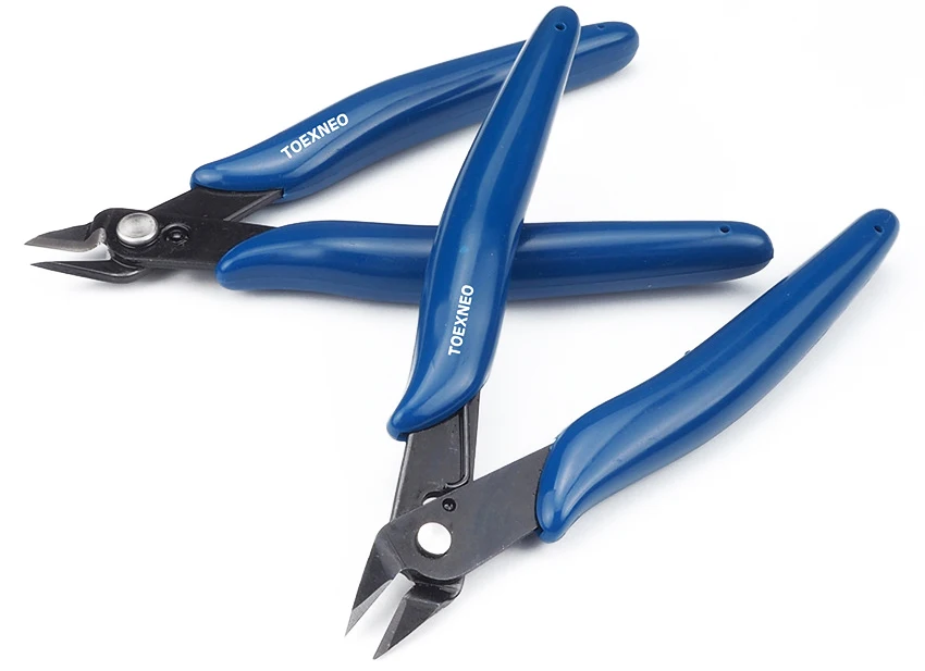 Electrical Wire Cable Cutters Cutting Side Snips Flush Pliers Nipper Anti-slip Rubber Mini Diagonal Pliers Hand Tools