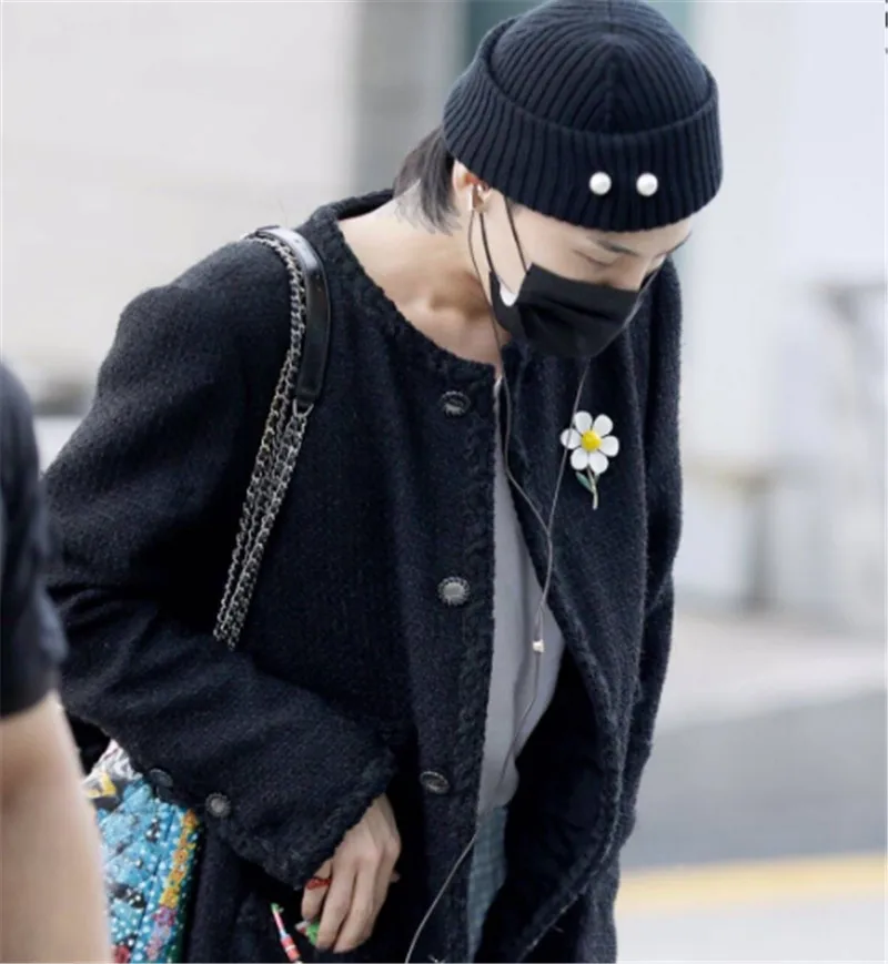 New Kpop Bigbang korean Pearl Beanie 