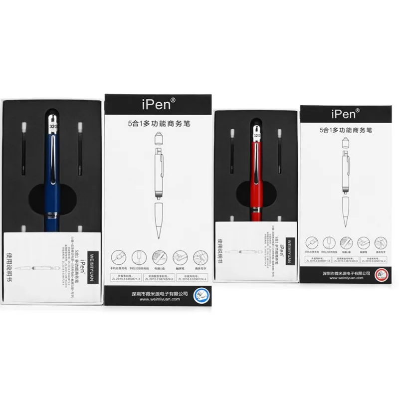 Многофункциональный емкостный стилус USB диск power Bank для IPhone type-C Micro-USB красный синий черный серебристый