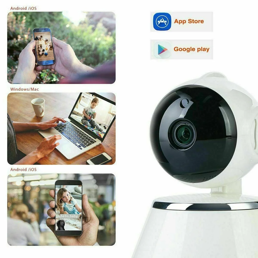 ГОРЯЧАЯ 1080P HD Wifi IP камера Домашняя безопасность двухстороннее аудио Смарт wifi