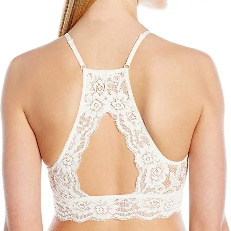 Solid Color Women Lace Tube Top Beauty Back Bras Fashion Floral Tanks Tops Female Lace Bras Lingeries women lingerie bra women tube tops