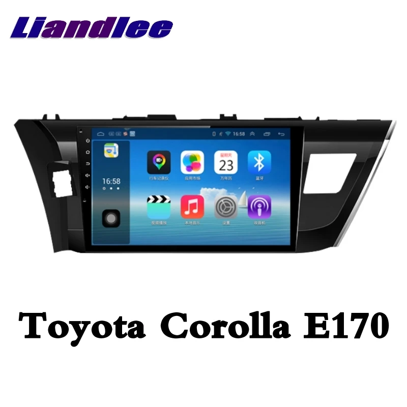Автомобильный Мультимедийный адаптер LiisLee Автомагнитола для Toyota Corolla E170 2013 ~ 2020 GPS