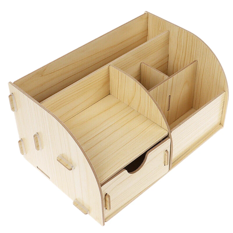 

Bamboo Desk Organ Children Storage Box Pencil Holder Office Combination Assembled Multifunctional Drawer