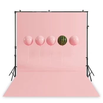 

HuaYi romantic photography pink baloons watermelon baloon decoration backdrops pink backdround girl birthday backdrops XT-6870