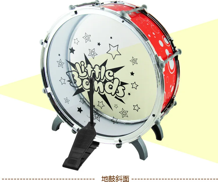 CHILDREN'S Jazz Drum Kit Model Percussion Instrument Mini Five Drum Send Stool Jazz Drum Simulation Scene Toy