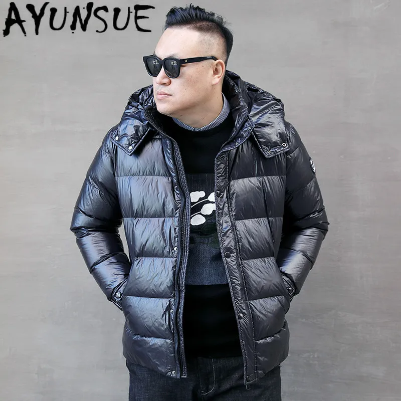 AYUNSUE плюс размер мужской пуховик корейский белый пуховик Зимнее пальто Мужская теплая парка с капюшоном пуховое пальто Casaco 8816 YY1335