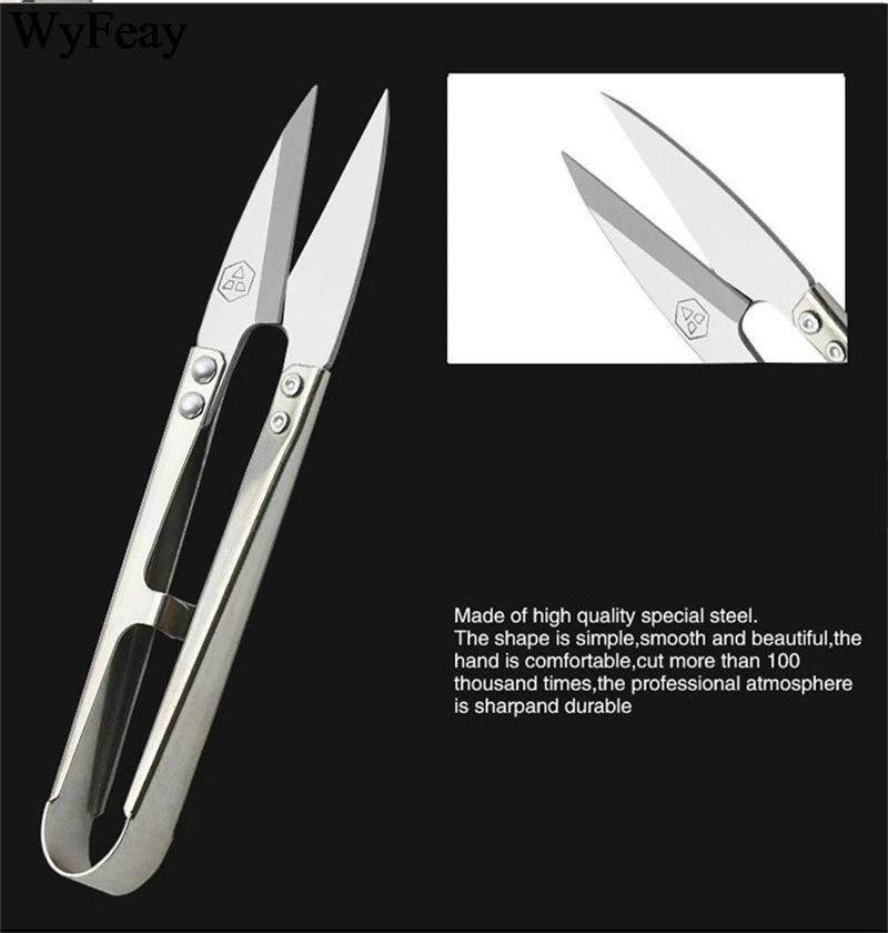 Sewing Scissors Tailor Scissors Sewing Supplies Craft Scissors Top Quality Stainless Steel Cutting Sewing Scissors Shears DIY Cross Stitch Embroidery Tailor's U Thread Scissors Fabric Scissor