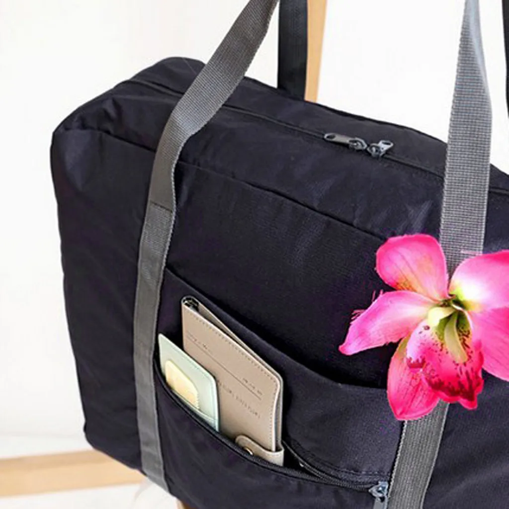Модная дорожная сумка для мужчин и женщин, большая прочная сумка на молнии, дорожная сумка для ручной клади с регулируемым плечевым ремнем